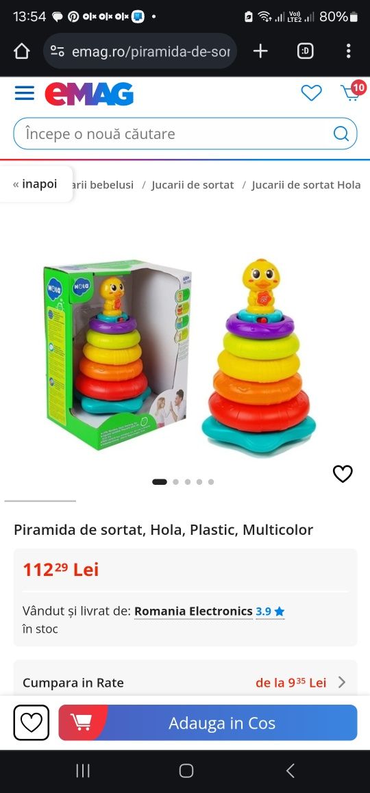 Piramida sortare Little Duck Hola