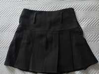 черная юбка школьная с ремнем