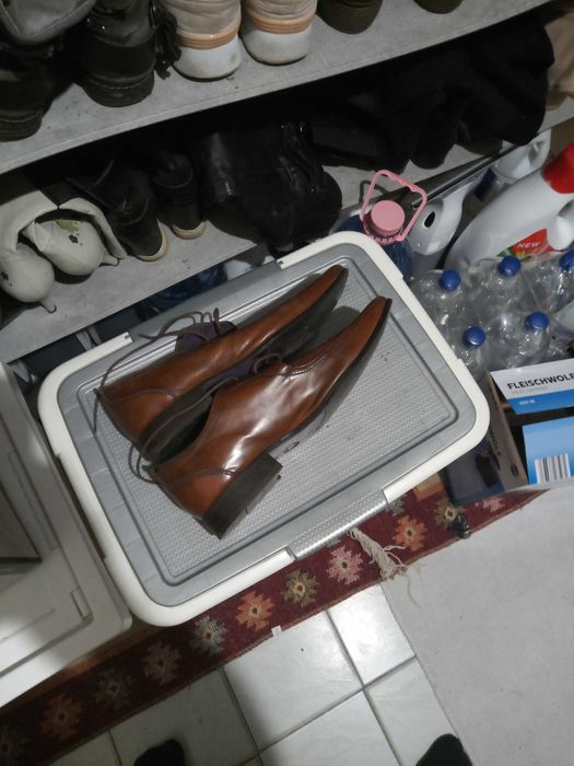 Pantofi bărbătești foarte eleganți piele naturală italieni 42