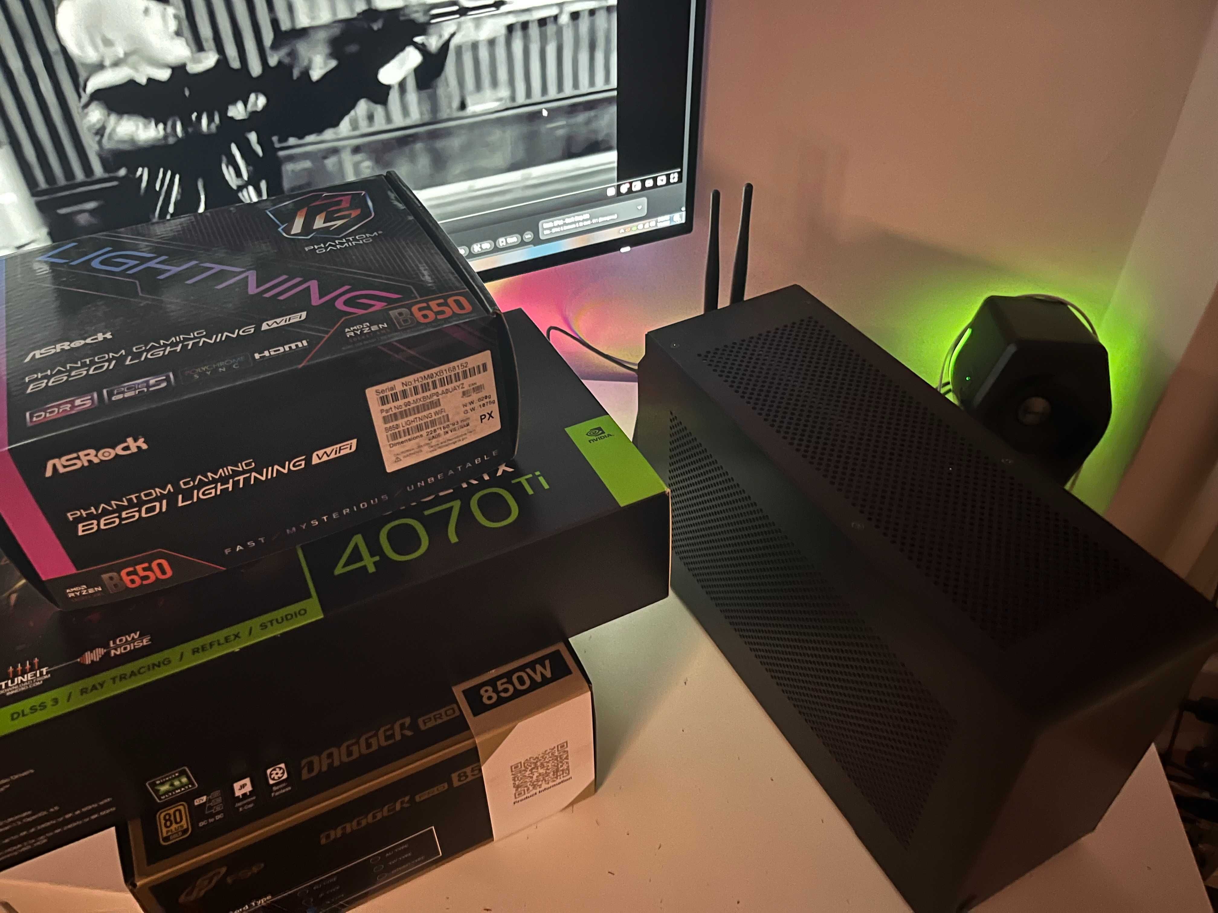 Mini PC 4070ti/R7700  sff itx portabil