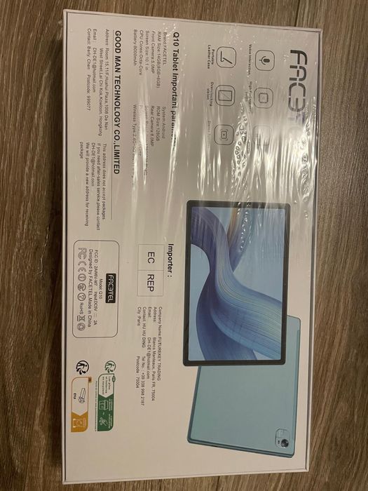 Tableta Facetel Q10,Android 13, 14 gb ram/128 gb rom Nou/ Sigilat