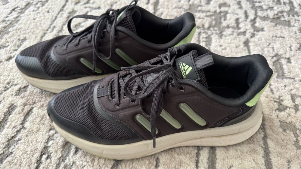Adidas cu insertii din plasa Plrphase, Negru/Verde menta Marime 42