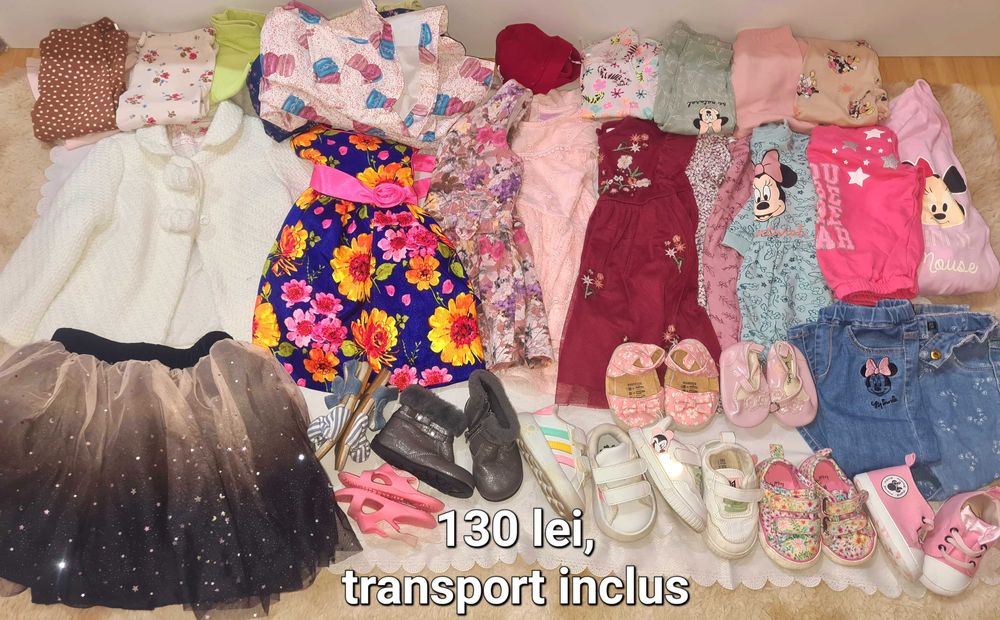 Lot haine si încălțăminte fetita bebe