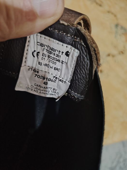 Vînd cizme bărbați S3 Carhartt piele naturală noi cu eticheta!!