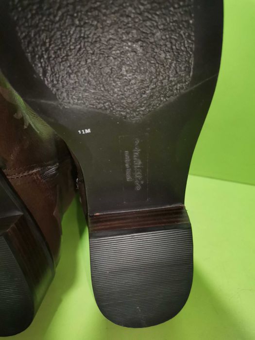 Cizme ciocate din piele originale western. Cizme pentru scenă.