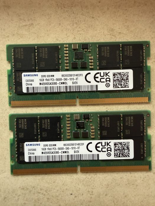 32gb (2x16gb) RAM DDR5 5600 Samsung за лаптоп