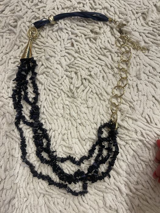 Колье Авантюрин синий (ночь каира ) новое.