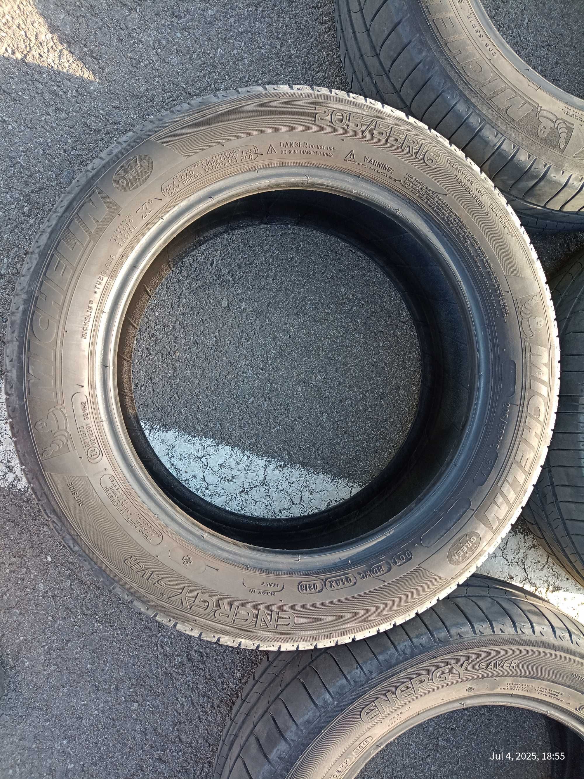 Vand set anvelope/ cauciucuri vara Michelin 205 55 R16 91V