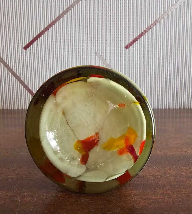 Ваза-цветное стекло. Эпоха СССР.