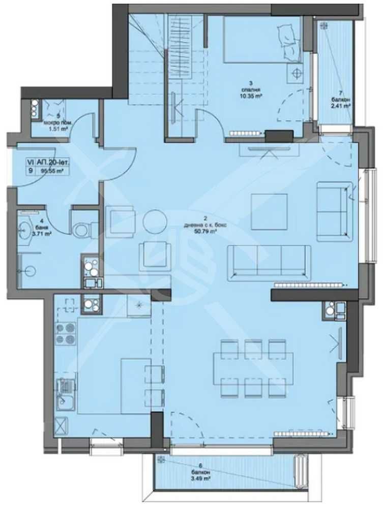 Продава се Мезонет в София, Кръстова вада - 217 кв.м за 3312 €/кв.м - Снимка #1