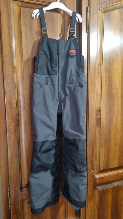 Salopetă schi și snowboard rezistentă 500 Gri Băieți 8 ani