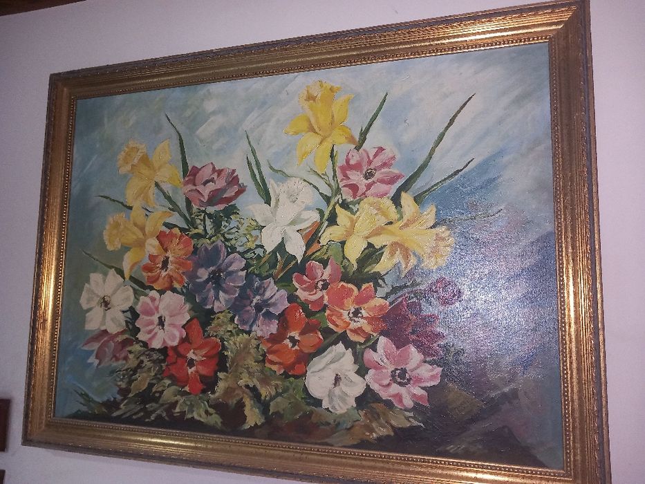 Tablou metaloplasie, pictatura  pe foaie de cupru