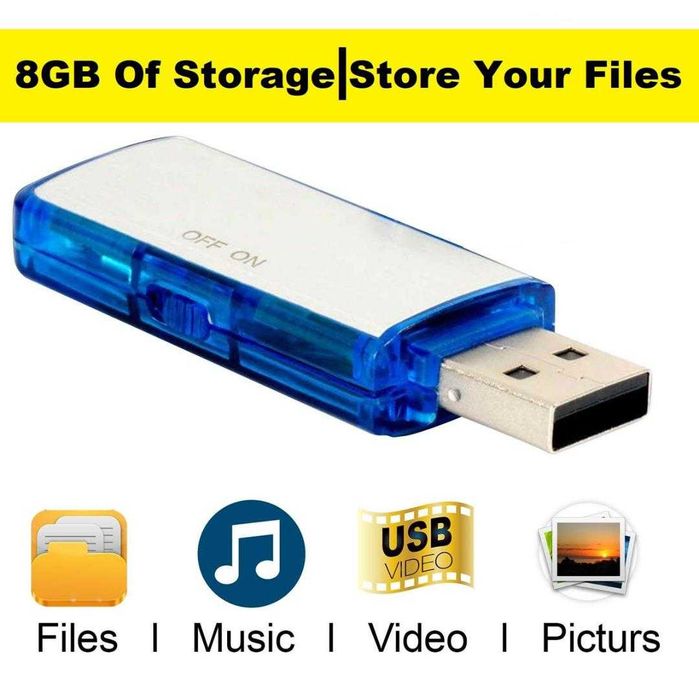 USB 8 GB cu inregistrare voce. Nou!