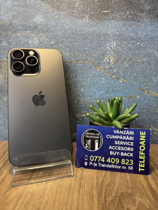 Iphone 15 Pro Max/256Gb/Garantie 2Ani Centrul de Telefoane/Rate
