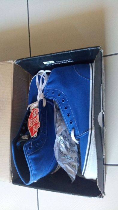 Vans 106 Hi RQM0FG Classic Blue High Top Shoes (Unisex) Нови!!