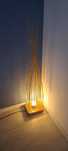 Lampa veioza lemn design