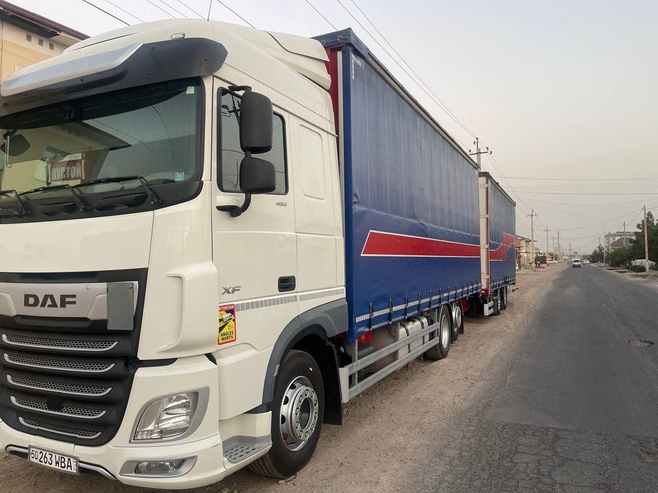 DAF XF 480 XXL паравоз + прицеп Сотилади