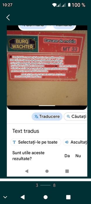 Vând seif antifoc, casetă documente banii