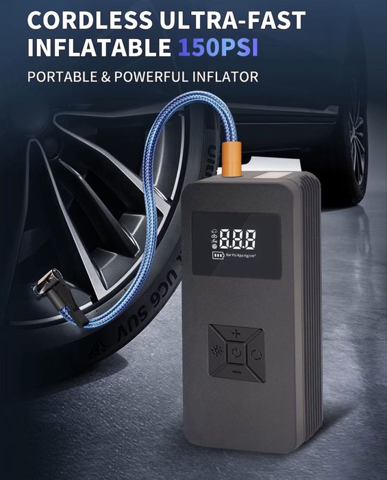 Безжичен компресор за гуми