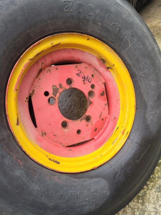 Jantă complectă, remorcă, Dunlop 7.00-12 (5prezoane)