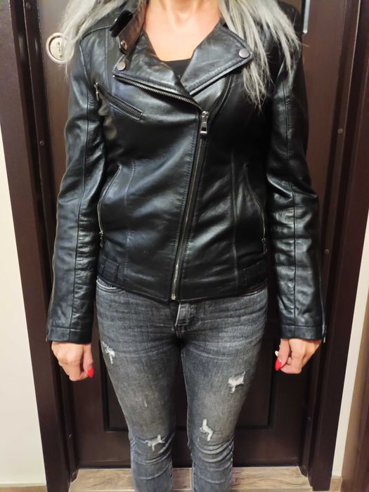 Дамско яке естествена кожа от Турция