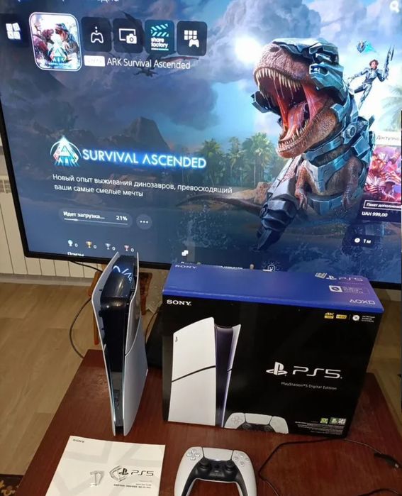 Продам PS5 slim 1tb с играми на Барту