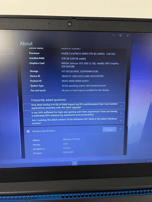 Vand Urgent Laptop Gaming Lenovo