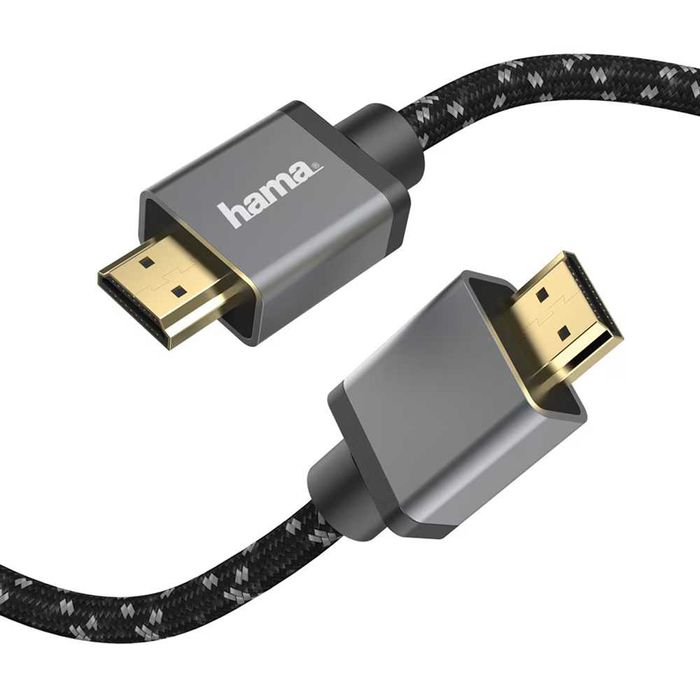 Cablu HDMI HAMA 8K HDR 205240 3m placat aur negru-gri Nou Sigilat