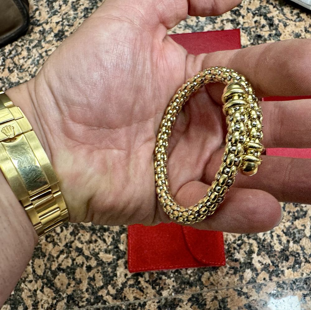 FOPE златна гривна 18 карата