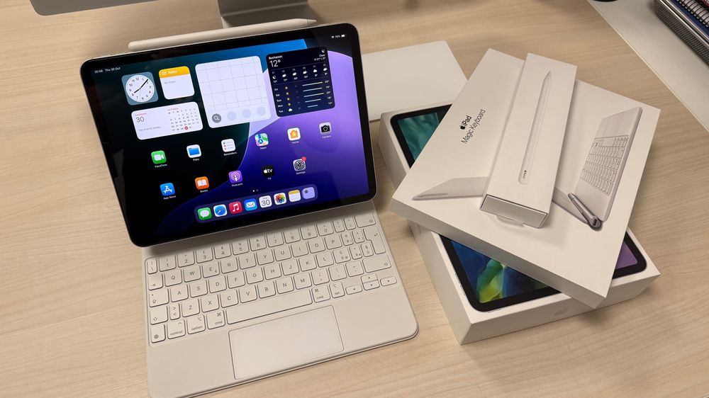 iPad Pro Wi-Fi/Cellular, Magic Keyboard & Apple Pencil, impecabile