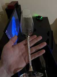 Pahare de șampanie cu cristale Swarovski