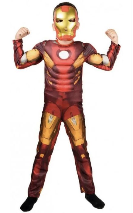 Продам карнавальный костюм железный человек красный/синий