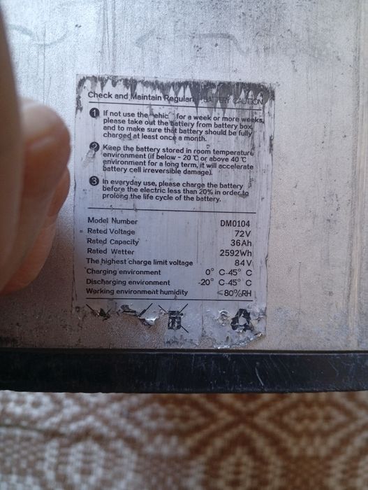 Baterie Scuter Detasabila, Horwin, compatibila cu modelele SK1, SK3, E