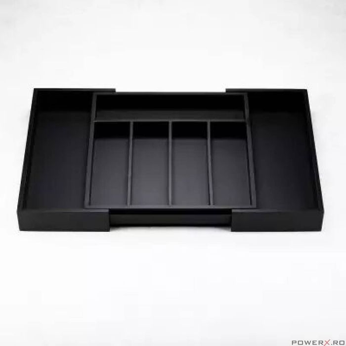 Cutie pentru tacamuri din bambus, cu 7 compartimente, pentru sertar,