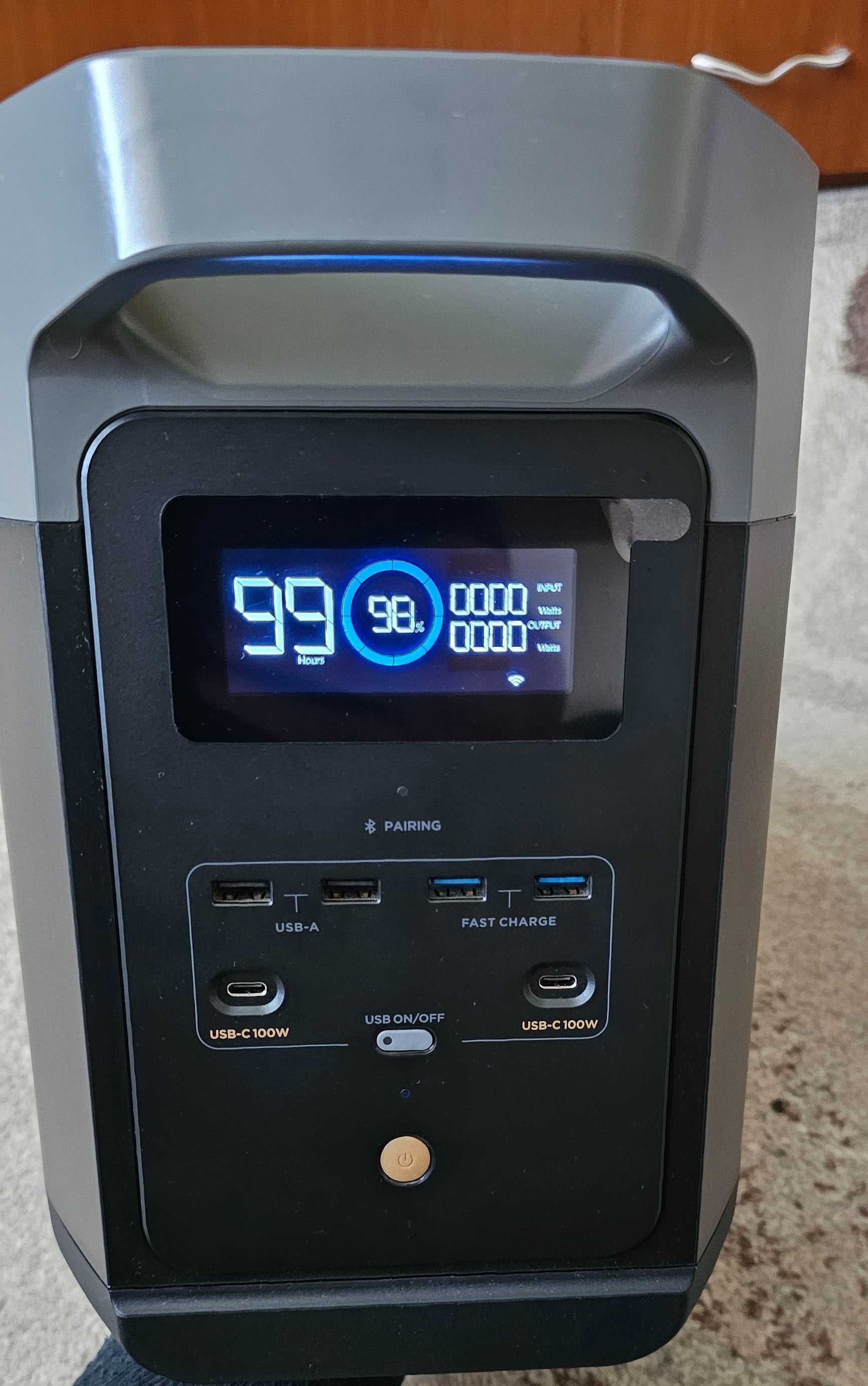 Power-station ECOFLOW Delta 2, LiFePO4, 1024 Wh, 1800W