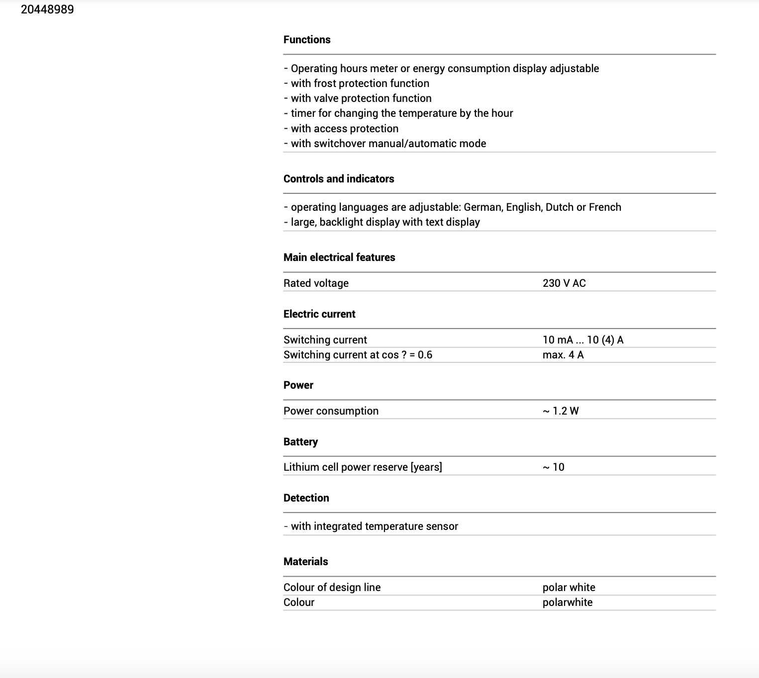 termostat profesional BERKER centrala termica incalzire pardoseala nou