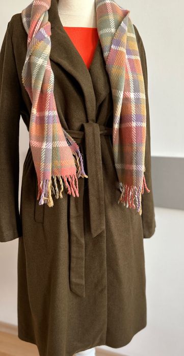 Вълнен тренч  & вълнен шал Trussardi