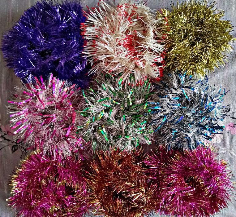 Мишура / 9 штук / 140см. > 240см.