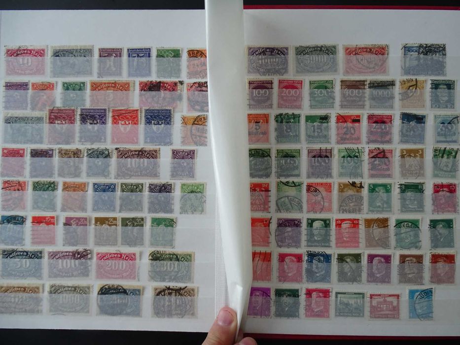 Clasor cu timbre vechi Germania Reich 1900-45, stamp/nestamp, (Lot 68)