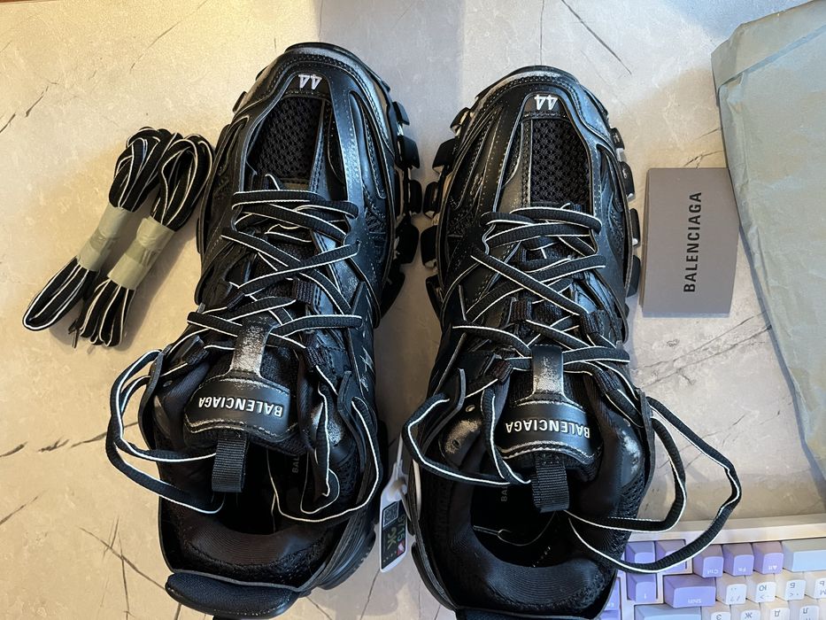 balenciaga track1 faded black