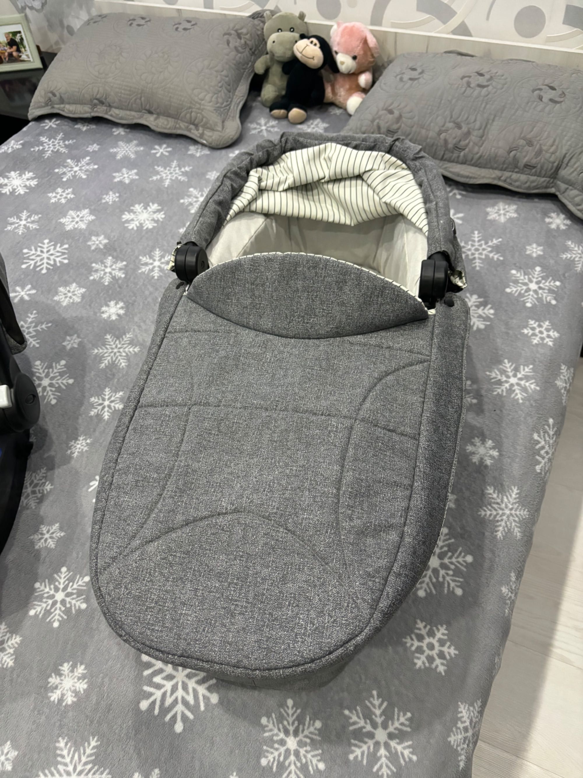 Детска комбинирана количка Graco Evo 3 в 1, сива