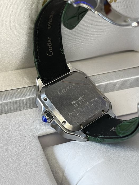 Cartier Santos Green Leather ЕДИНСТВЕН!!!