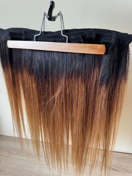 РАЗПРОДАЖБА – 100% натурална индийска коса, 40см, 137 грама