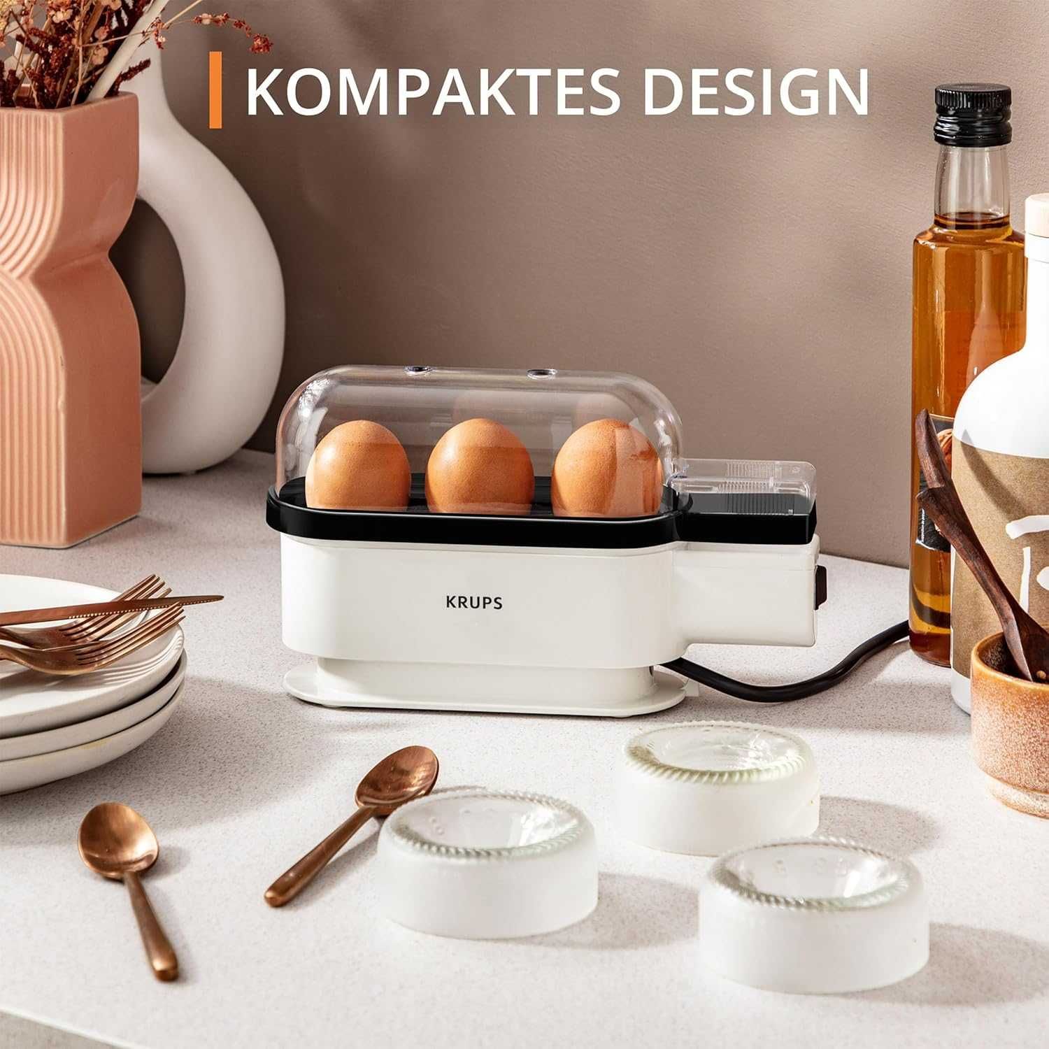Krups Ovomat Trio EG234115 Варител до 3 яйца с мерителна чаша за вода