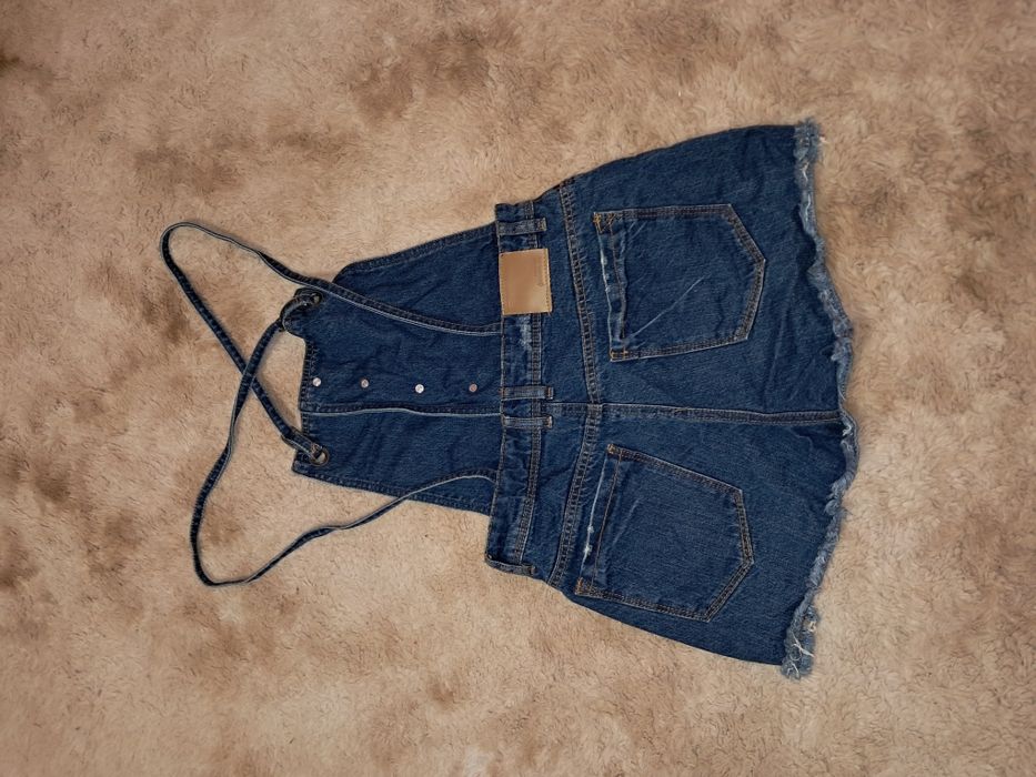 Salopeta scurta de blugi