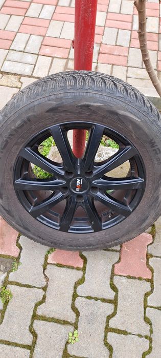 Jante aliaj r16 5×110 j65 et 40 + anvelope iarna nokia 215 60 16