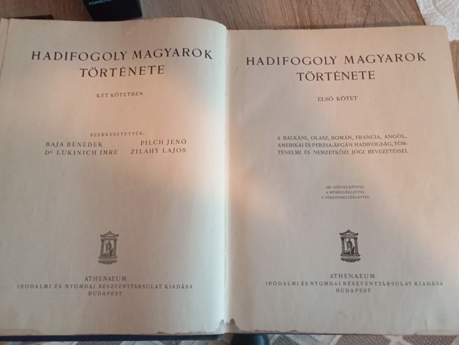 Istoria prizonierilor de război maghiari Vol 1