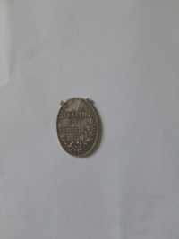 Medalion sau decorație, ceva de genul acesta din argint cu Carol I