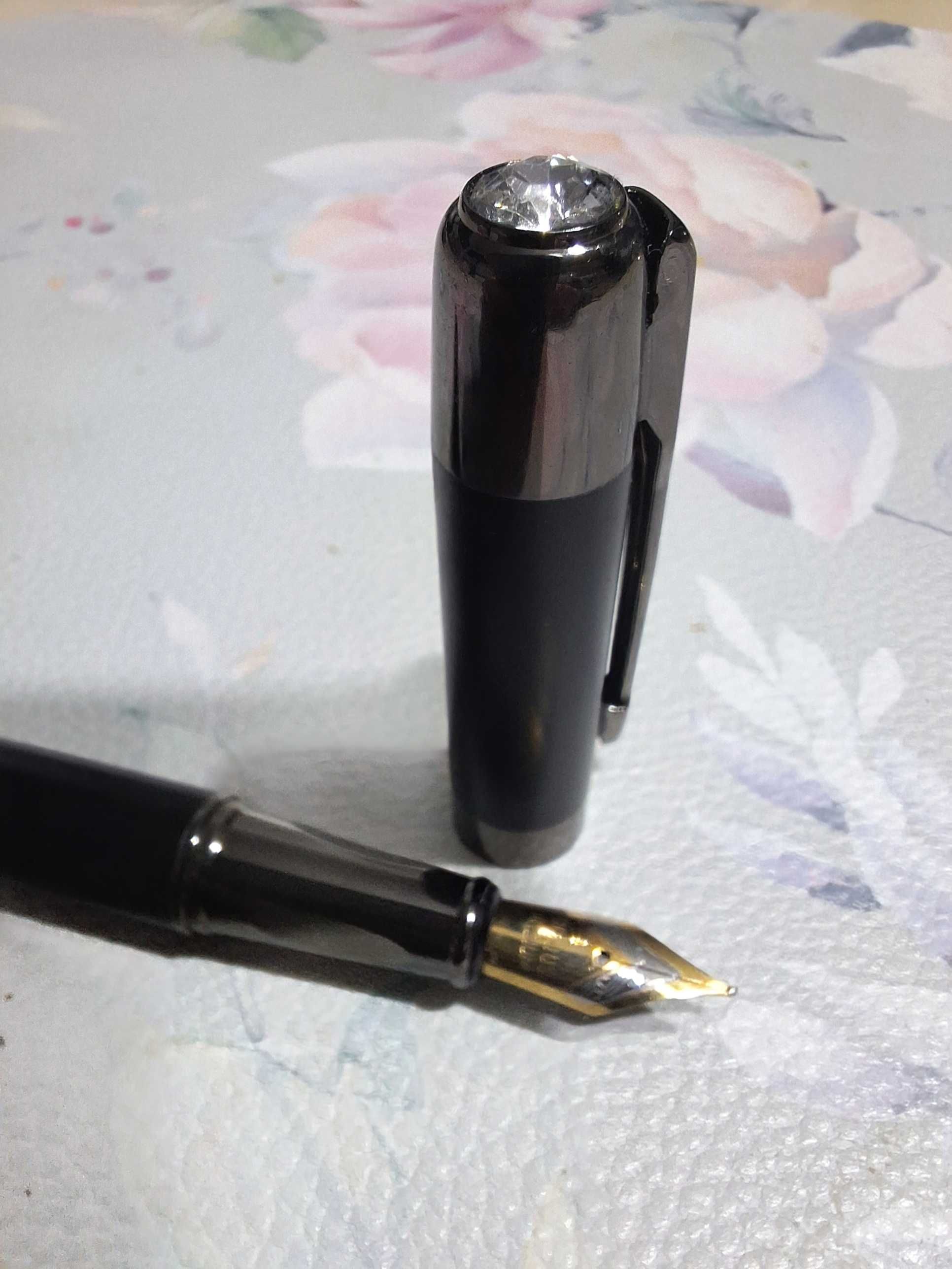 Stilou de lux Genius penita clasica Iridium Point M BLACK Metalic