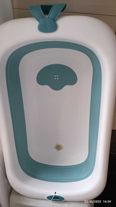 Cadita pliabila bebe cu suport de nou nascut si maner